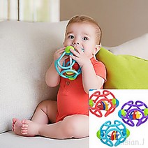 리시안제이 16개월 18개월 아기 실리콘 딸랑이 치발기 8개월 치발기 16개월 장난감
