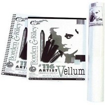 Borden Riley #116 Artist Drawing/Sketch Vellum Pad 11 x 14 Inches 90 lb 40 White Sheets 1 Pad E, 1