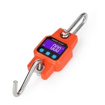 매달림 저울 산업용 전자 크레인 무게 고하중 걸이 후크 휴대용 디지털, Orange