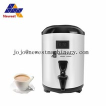 스테인레스 스틸 절연 배럴 8L 상업 용기 온수/두유/우유 차 버킷, 03 15L