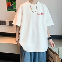 소년 반팔 티셔츠 조수 브랜드 트렌드 여름 느슨한 여름 면화 2023 새로운 바닥 셔츠 탑 의류 자비로운 모노타임 헤이즐모드 맥커스 허그본