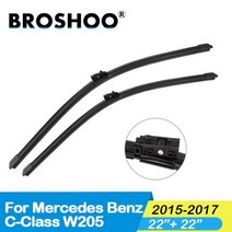 BROSHOO자동차 앞 유리 와이퍼 블레이드 고무 20002017 메르세데스 벤츠 C 클래스 W203 W204 W205 C180 C200 C300 차량 액세서리, CHINA, 2015-2017 2222