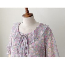 코지일이삼 코지23 여자 페미닌 꽃 프릴 데일리 멋스러운 모던 블라우스 (8044873)