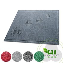 하이매트 플라워발매트 출입구발매트 업소용발매트 벨벳레인매트 플라워매트, 진회색