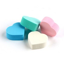 메이크업 퍼프 하트퍼프 스펀지 파운데이션 화장퍼프 화장 쿠션, 1개, 하트퍼프4P