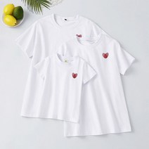 가은무역 DX041601 여름 페밀리룩 세트 가족티 커풀티 돌사진 반팔티