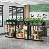 북유럽 철제 원목 수납장 낮은 파티션 사무실 카페 원룸 공간분리 셀프 인테리어가벽 만들기, 80X29X110cm 라이트 블랙
