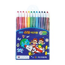 12색 슈퍼 샤프식색연필 / 돌돌이 미술 색연필, 없음, 단품, 단품