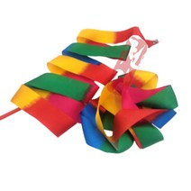 니스포 리듬체조리본 4미터 멀티컬러 리듬체조 리본, YPW옐로핑크화이트4미터