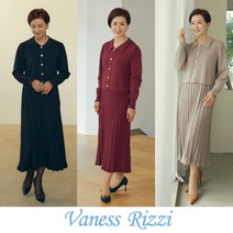 [Vaness Rizzi] 바네사리찌 여성 FW 니트 플리츠 원피스 1종