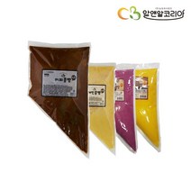 알앤알 커피콩빵 반죽 5kg(1kg X 5개) 커피 플레인 바나나 고구마 초코 반죽 머핀 커피콩빵 팬케익 반죽, 반죽 초코맛1kg X 5개