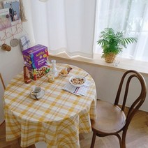 레인보우하우스 휘브체크식탁보 3colors, 퍼플2인용