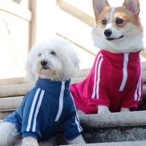 펫보스 강아지옷 애견옷 중대형견 트레이닝집업, 체리핑크