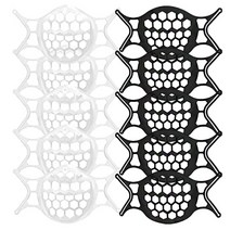 숨쉬기편한 마스크가드 5개 홀더 김서림 방지 실리콘 마스크 지지대, 블랙