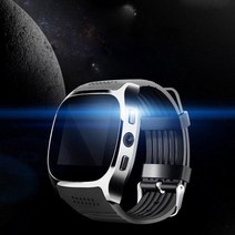 Smartwatch 지능형 스포츠 스마트 워치 보수계 전화 안드로이드 손목 시계 지원 SIM TF 카드 통화, 블랙