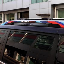 [JS AUTOMOTIVE] 쌍용 렉스턴스포츠칸 천장 루프렉 3색 엠블럼 랩핑필름 인테리어 악세사리 기스방지 용품, 포인트_퍼포먼스