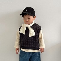 미니로브 (모델)꽈배기니트조끼