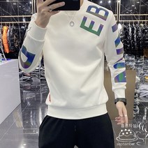 TZQW 신광지성 봄가을 프린트 순면 남성 맨투맨983