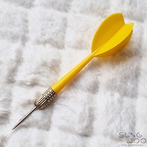 6g 11cm 컬러다트핀 풍선다트, 옐로우, 풍선 100개입, 1개