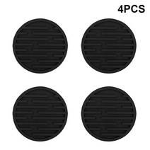 스탠드 전신거울 거실 및 침실 장식용 거울 홈인테리어 북유럽풍 벽 메이크업 4pcs 실리콘 컵 패드 미끄럼 절연 매트 음료 홀더 머그잔 홈 주방 액세서리 코스터, [08] Black