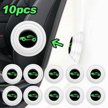 10pcs 자동차 도어 충격 방지 개스킷 패드 스티커 충격 흡수 장치 자동차 트렁크, 로고가있는 10pcs
