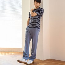 남자 세미 와이드 슬랙스