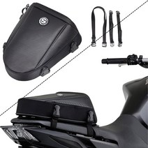 오토바이 탑박스 바이크 리어백 for honda cb300r cb400 cb400s cb500x cb600f cb650r cbr650f cb1000f 꼬리 가방 다기능 뒷좌석, 검은색