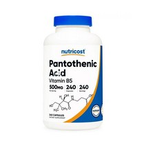 뉴트리코스트 판토텐산 500mg 240 캡슐