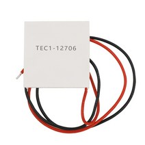 전기선 리드선 전등 스위치 TEC1-12706 열 싱크 열전기 냉각기 냉각 펠티어 플레이트 모듈 12V 60W 적합한 방열판 팬 영구 손상, [02] 10mm