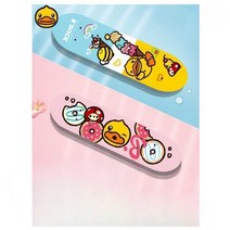 스케이트보드 롱보드 초등학생 입문용 필스트리트, 노란색17인치(2-4세)보호장비세트6개
