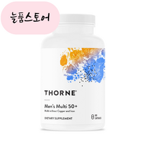 {늘품스토어} 쏜리서치 시니어 남성 멀티 기초영양소 180개입 50세이상 종합영양제, 1개, 180정