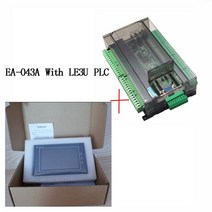 samkoon ea-043a hmi 터치 스크린 4.3 인치 및 fx3u 시리즈 plc 산업용 제어 보드, le3u 48mr