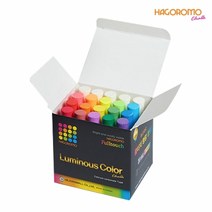하고로모)풀터치 탄산형광분필 16색 혼합(20본/FCK209L), 형광분필 16색20본
