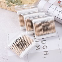 귀파개 100 2000 즈 더블 헤드 면봉 일회용 코튼 서명함 메이크업 청결 나무봉 솜덩이 3381596849, 022 면봉 (3가방 )300 즈
