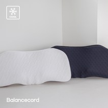 [SET] 발란스코드 실프베개 / 경추베개 / 기능성 메모리폼 1+1, 화이트, 네이비