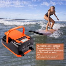 패들 바디 서핑 보드 보트 전기 공기 펌프 12V 6000Ahm 리튬 배터리 Sup 패들 보드 서핑 고압 보트, 01 US plug