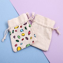 [아이디몬] 광목 캔버스천 미니 복주머니