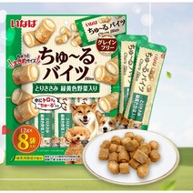 이나바 애견 건강함과 신선함을 전달 츄르바이트 닭가슴살&녹황색야채 뛰어난기호성