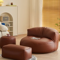미드샌추리 1인용 원룸 소형 싱글 소파 가죽 침실 거실 미드센추리 포인트 인테리어 의자, 24.레드 브라운  3세트