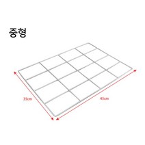 현블러썸 자전거 오토바이 철망 브라켓 30L 48L 62L 짐받이 고정철망 배달용 배달가방 거치대 배달통 라이더, 35*45 (48L)