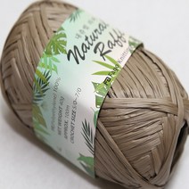 뜨개몰 내츄럴라피 모자실 가방실 비닐실 종이실 라피아실, 104카키베이지