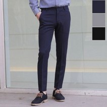 YGW740136블루모드 옆밴드 남자 슬렉스 팬츠 정장 바지 고무줄바지