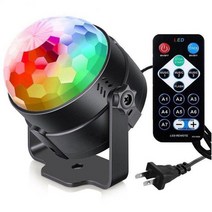 사운드 활성화 회전 디스코 볼 파티 조명 스트로브 빛 3W RGB LED 무대 크리스마스 홈 KTV 웨딩 쇼, 다채로운, 다채로운, 영국 플러그