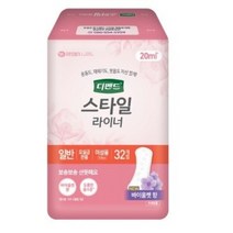 디펜드 여성용 스타일 요실금 바이올렛향 라이너 일반, 32매입, 2팩
