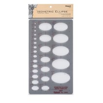 Pickett 아이소메트릭 타원형 템플릿 (1268I) 정품보장, Isometic Ellipse - 1/8 to 2 i