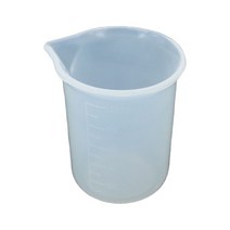 측량장비 100ML 실리콘 측정 컵 수제 DIY 크리스탈 에폭시 쥬얼리 만들기 도구 접착제 수지 혼합 측정 가제, 한개옵션0