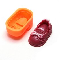 B-02아기리본구두실리콘몰드