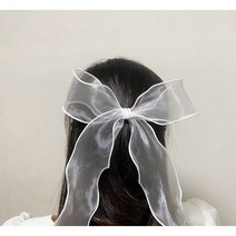 셀프웨딩 리본핀 오간자프릴롱리본 브라이덜샤워 리본코사지