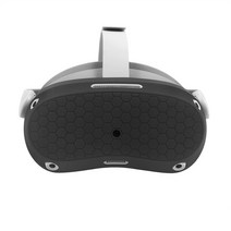 VR게임 소프트 슬리브 실리콘 보호 커버 케이스 피코 4 VR 헤드셋 안경 액세서리용, 한개옵션1, 01 Black