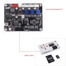 cnc 조각기 레이저 소형 미니 GRBL-1.1 USB 포트 CNC 조각 기계 레이저 제어 보드 3 축 3018 프로 통합, 02 Borad add offline
